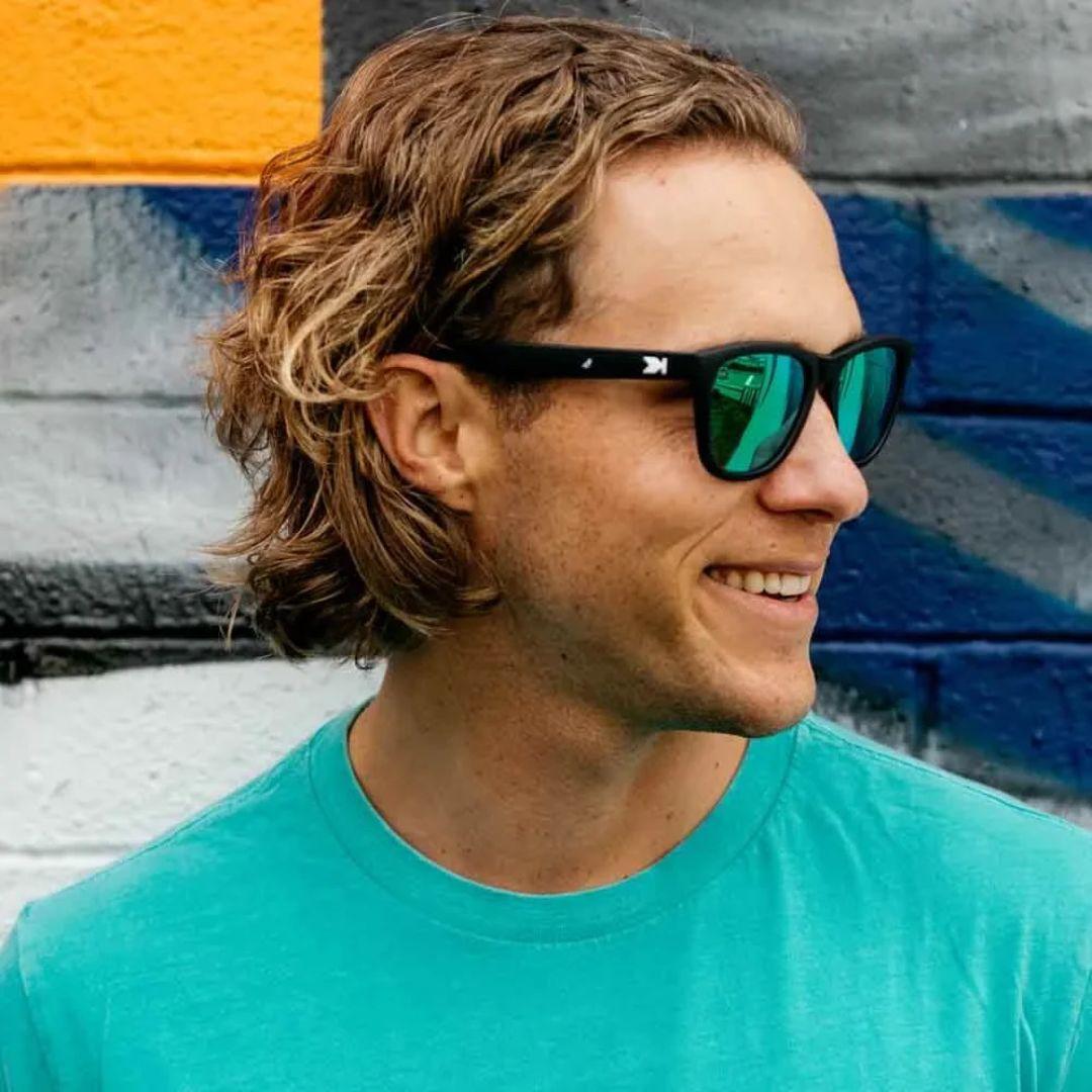 Knockaround Black/Green Moonshine Premiums Sunglasses